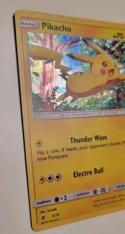 Pokemon Pikachu TCG Holo Promo Card 5/12 McDonald's 2017 NM Condition - Image 2