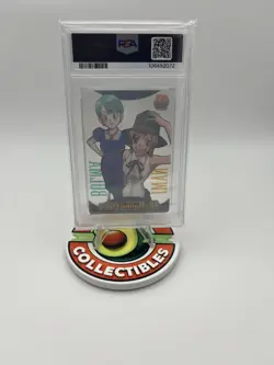 PSA 10 2008 Morinaga 40th Jump Wafer Card Dragon Ball X One Piece Bulma Nami - Image 2