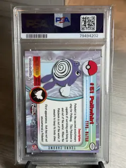 TEKNO Poliwhirl PSA 10 - 2000 Topps Chrome Pokemon TV Card - Pop 5! - Image 4