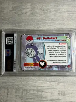 TEKNO Poliwhirl PSA 10 - 2000 Topps Chrome Pokemon TV Card - Pop 5! - Image 5