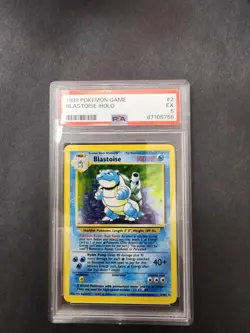 Pokemon TCG Blastoise Base Set 2 Holo Card 2 /130 PSA 5 NM - Image 1