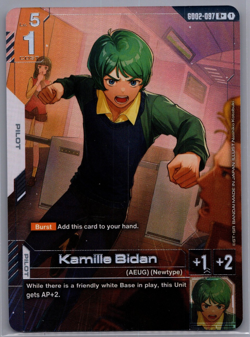 Kamille Bidan GD02-097 R+ Gundam Card Game GD02 Dual Impact English NM - Image 1