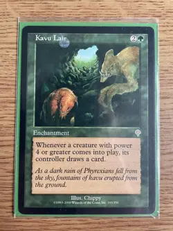 MTG magic the gathering Kavu Lair Invasion Rare Near Mint Card - Image 1