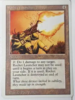Rocket Launcher - Revised Edition Core Set - Magic the Gathering MTG Nice! - Image 1