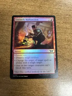 Untimely Malfunction Duskmourn: House of Horror Foil NM-M Unplayed - Image 1