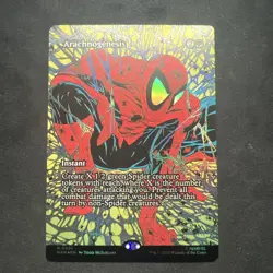 Magic the Gathering MTG, Arachnogenesis Full Art Spider-man 0031 FOIL~NM - Image 1