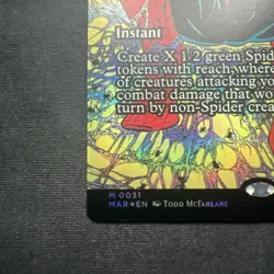 Magic the Gathering MTG, Arachnogenesis Full Art Spider-man 0031 FOIL~NM - Image 5