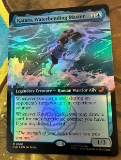 MTG - Katara, Waterbending Master- Extended Art Foil - Avatar Ships TODAY TLE - Image 1