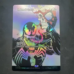 🔥Infernal Grasp MTG Marvel's Spider-Man Mythic Borderless Foil #18 NM+🔥 - Image 1