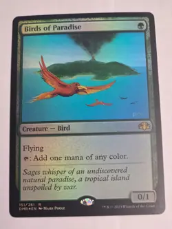 MTG - FOIL Birds of Paradise - Dominaria Remastered - Image 1