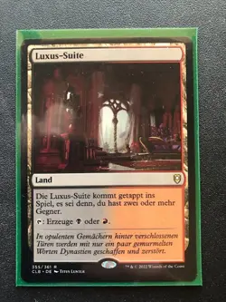 Luxury Suite Commander Legends GERMAN LAN Regular NM MTG Magic the Gathering - Image 1