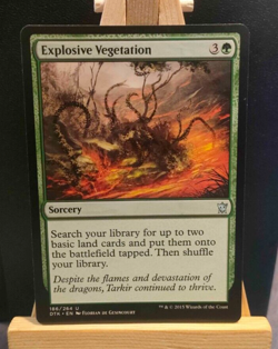 Explosive Vegetation - Dragons of Tarkir - Uncommon - NM MTG - Image 1