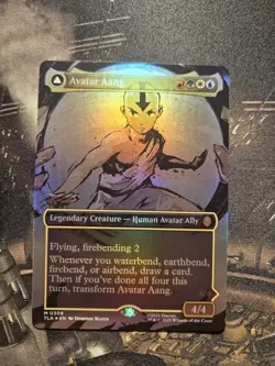 Avatar Aang 0308 (Borderless Foil) Mythic MTG Avatar - Image 1