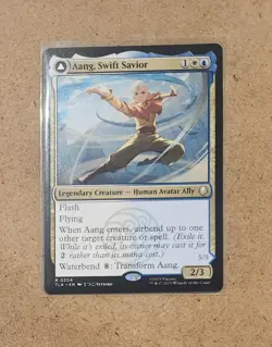 MtG TCG: Avatar TLA, Aang, Swift Savior Aang and La, Ocean's Fury #0204 R - Image 1