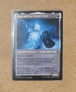 MtG TCG: Avatar TLA, Aang, Swift Savior Aang and La, Ocean's Fury #0204 R - Image 2