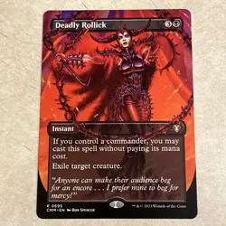 Deadly Rollick (Borderless) Commander Masters Regular - Image 1