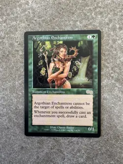 Magic The Gathering MTG Argothian Enchantress - Urza's Saga NM Unplayed - Image 1