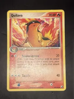 Quilava 45/115 Unseen Forces EX Uncommon Pokemon 2005 - Image 1