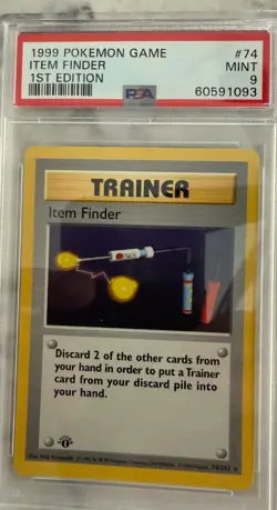 1999 Pokemon Game Item Finder 1st Edition Mint 9 - Image 1