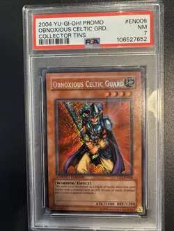 2004 Yu-Gi-Oh! Obnoxious Celtic Guard Ltd. Edition CT1-EN006 PSA 7 NM - Image 1