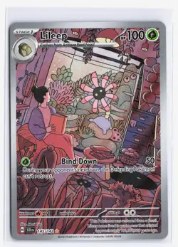 Lileep Full Art Illustration Rare Card 145/142 Stellar Crown Pokemon TCG NM - Image 1