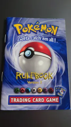 1999 Base Set ADVANCED Rule Book Version 3 Pokemon Cards TCG Pamphlet Vintage - Image 1