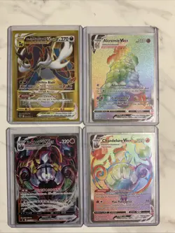 Four Ultra Rare Vmax Pokemon Cards Mint Condition - Image 1