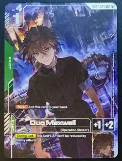 Gundam Card Game Duo Maxwell GD01-090 R+ Foil Alternate Art Alt Newtype Rising - Image 1