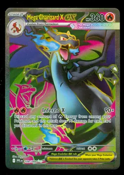 Pokemon MEGA CHARIZARD X EX 109/094 - Phantasmal Flames - RARE FULL ART - Card A - Image 1