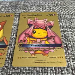 Basic Pikachu Mega Sableye HP480 Gold Foil Fan Art Card Set - Image 4