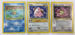Lot of 3 Pokemon Black Star Promo Cards Psyduck Cleffa Team Rockets Meowth - Image 2