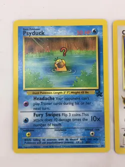 Lot of 3 Pokemon Black Star Promo Cards Psyduck Cleffa Team Rockets Meowth - Image 3