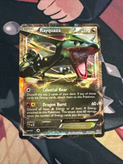 Rayquaza EX - 85/124 - Pokemon Dragons Exalted Black & White Ultra Rare Card LP - Image 1