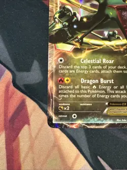 Rayquaza EX - 85/124 - Pokemon Dragons Exalted Black & White Ultra Rare Card LP - Image 4