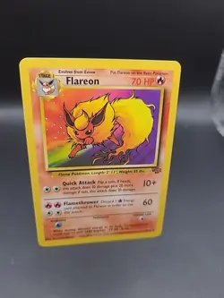 Pokemon Card Flareon 19/64 Non Holo Jungle Set WOTC Rare LP - Image 2