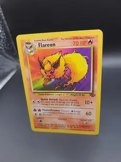 Pokemon Card Flareon 19/64 Non Holo Jungle Set WOTC Rare LP - Image 3