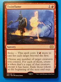 MTG 1x Twinflame # 129 Double Masters 2022 Modern Magic the Gathering Card x1 NM - Image 1