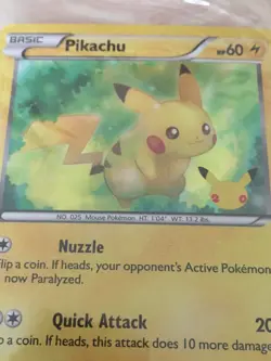 Pikachu 20th Anniversary 26/83 Holo Mint Sealed Pokemon Card Collectable - Image 2