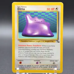 Ditto 18/62 Pokemon TCG Unlimited WOTC Vintage Card English 1999 LP - Image 1