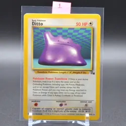 Ditto 18/62 Pokemon TCG Unlimited WOTC Vintage Card English 1999 LP - Image 3