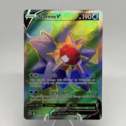 Starmie V (Full Art) 166/189 Swsh10: Astral Radiance Holo Pokemon TCG Card NM - Image 1