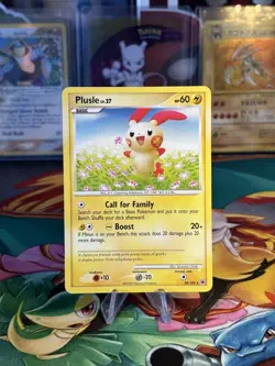 Plusle 28/100 - Non-Holo Rare Majestic Dawn Pokemon 2008 Card LP - Image 1