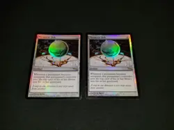 MTG 1x Mirrodin rare artifact MP FOIL Mesmeric Orb ships w/ tracking - Image 1