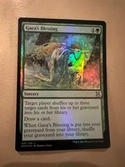MTG - Gaea's Blessing FOIL - Eternal Masters - NM - Image 1