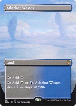 Adarkar Wastes (Borderless) [Dominaria United #377] M/NM MTG Magic - Image 1