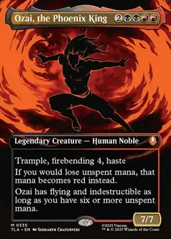 x1 Ozai, the Phoenix King (0335) - Foil - Borderless M MTG Avatar: The Last Airb - Image 1
