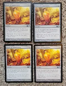 ELIXIR OF IMMORTALITY x4 mtg LP M11 M12 M13 M14 Magic Core 2011 4 Unc Playset - Image 1
