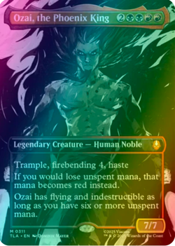 Ozai, the Phoenix King Showcase Foil MTG - Image 1