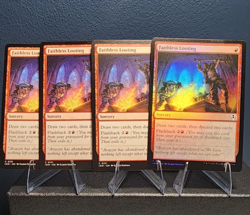 FAITHLESS LOOTING Playset (x4) mtg NM-M Innistrad Remastered 3 Normal + 1 Foil - Image 1