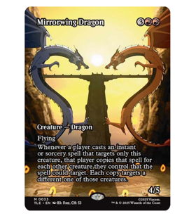Mirrorwing Dragon - Borderless Avatar MTG - Image 1